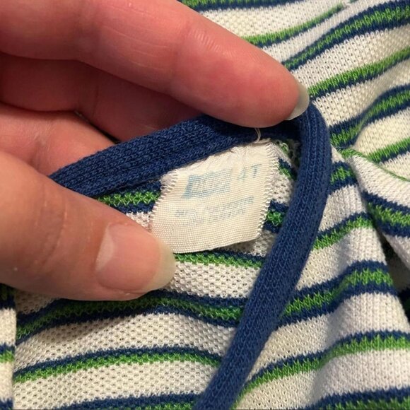 Vintage 60s Hanes Striped Bunny 4T Boys Top Baby Toddler Top Bunny Character - Picture 6 of 6